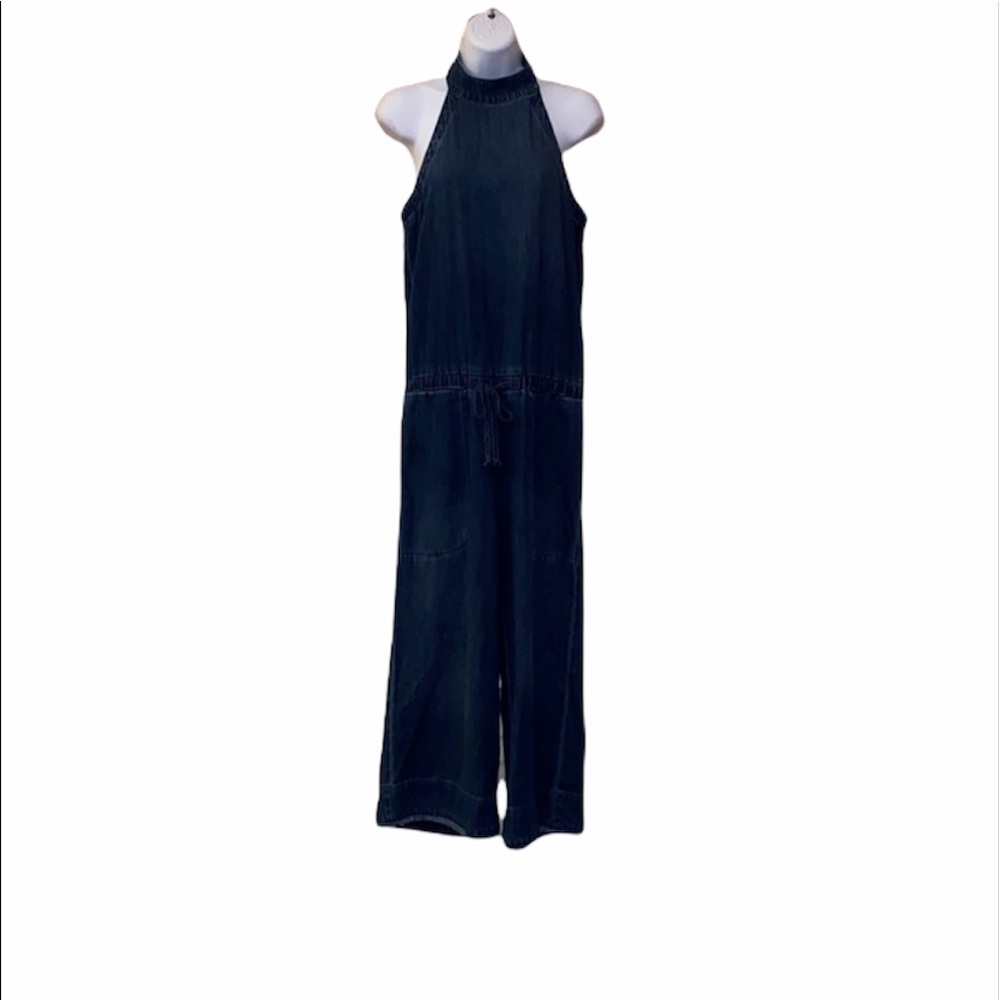 Cloth & Stone for Anthro Denim Ankle Jumpsuit - Picture 1 of 9
